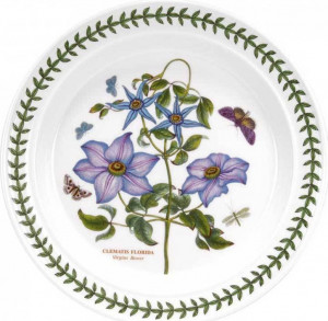 10568396 Portmeirion Тарелка обеденная Portmeirion Ботанический сад.Клематис 25см, фарфор Фарфор