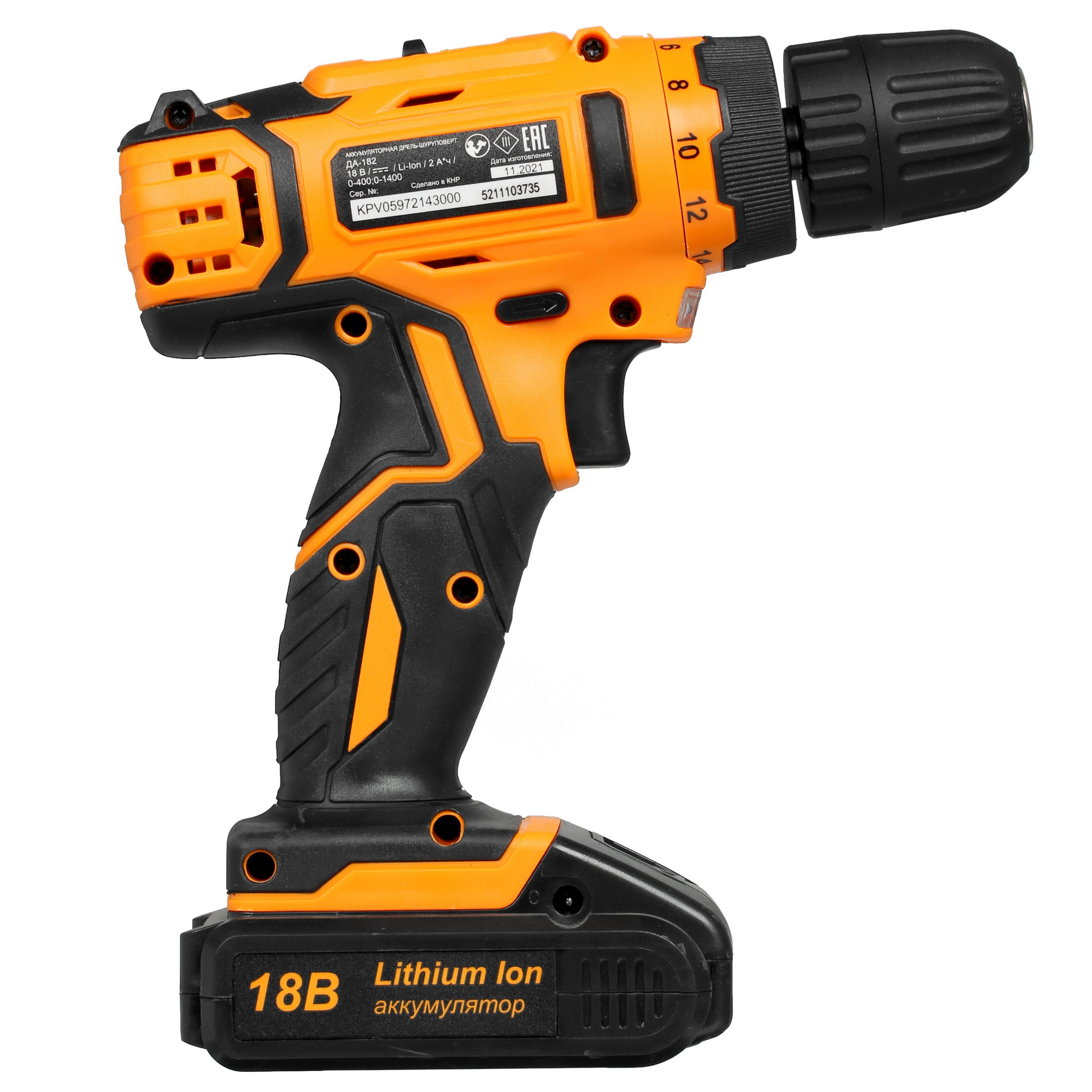 Дрель-шуруповерт Вихрь ДА-182 5356650 STDN-0100973 - Вид №1
