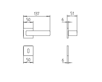 Латунная ручка на розетке Mandelli1953 Virgo ARCH-00027301 - Вид №6