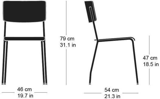 horgenglarus Штабелируемый стул из фанеры  8-640  - Вид №5