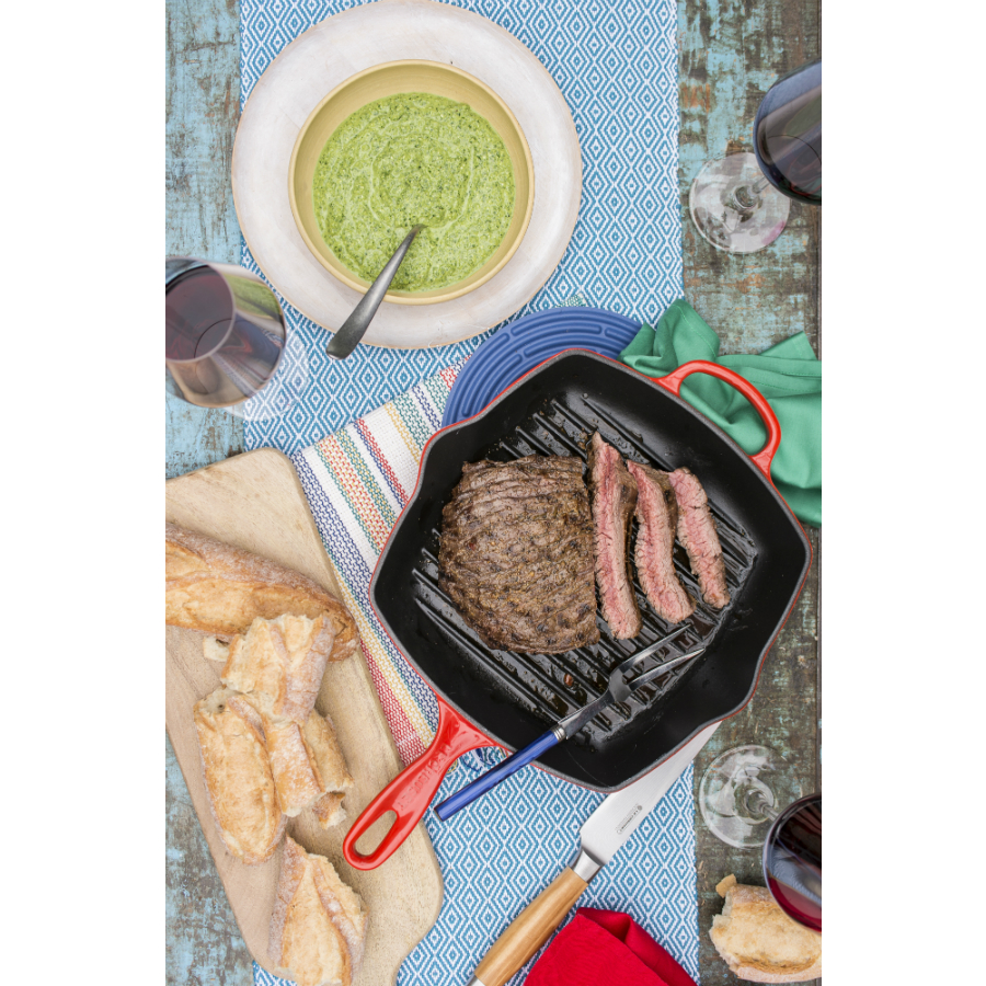 Сковорода-гриль чугунная Le Creuset, 26 см, вишневая 20183260600422 - Вид №1