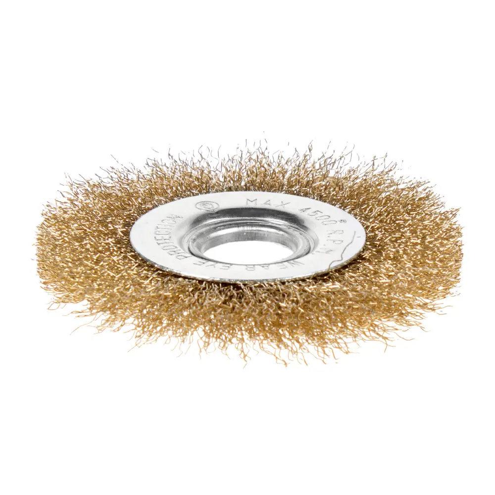 Латунная дисковая щётка Dexter для УШМ 100 мм - бережная зачистка поверхностей 17409945 STLM-0008097