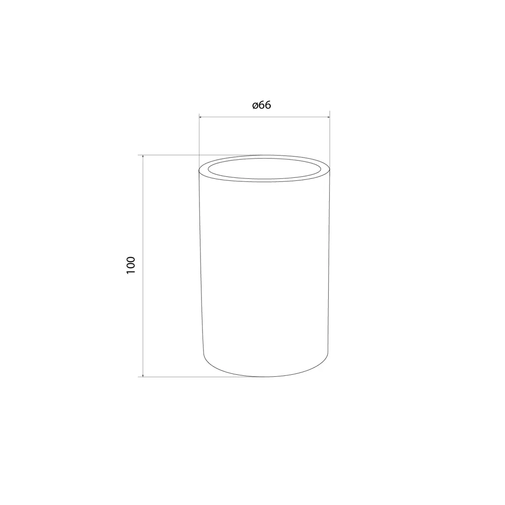 89380310 Стакан для зубных щёток Iddis Universal White LMUWC00i45 керамика цвет белый STLM-1569668 - Вид №3