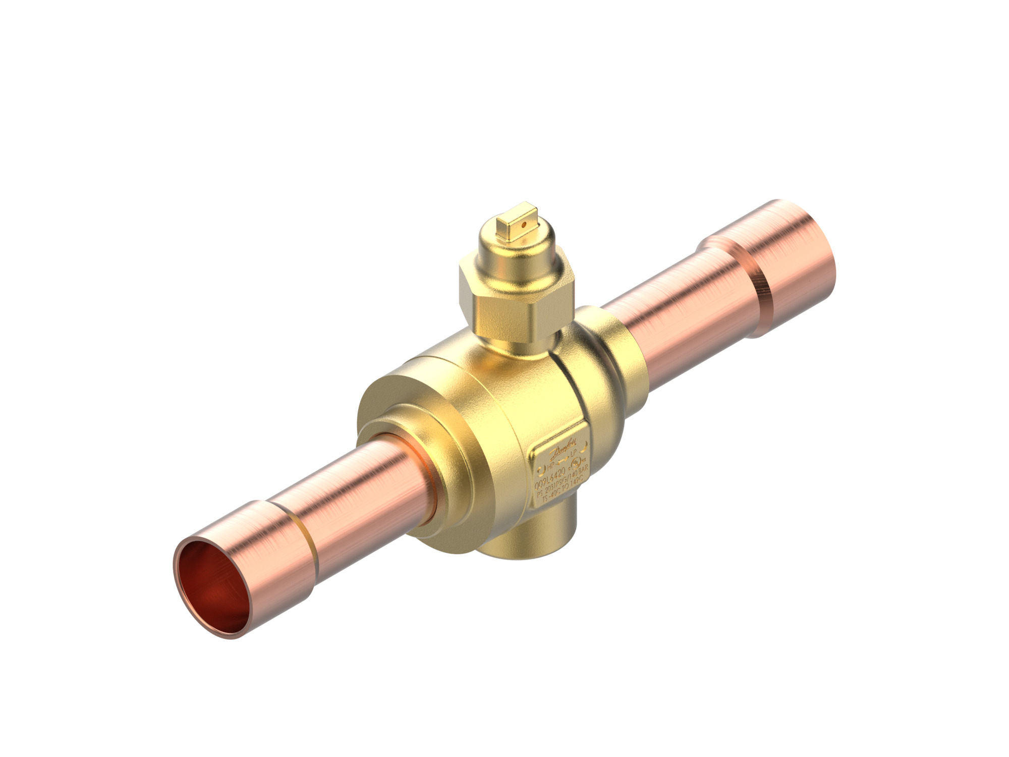 Danfoss GBCT — Запорные шаровые краны для CO2 140 бар GBCT 16s Кран шаровый 009L6586  - Вид №9