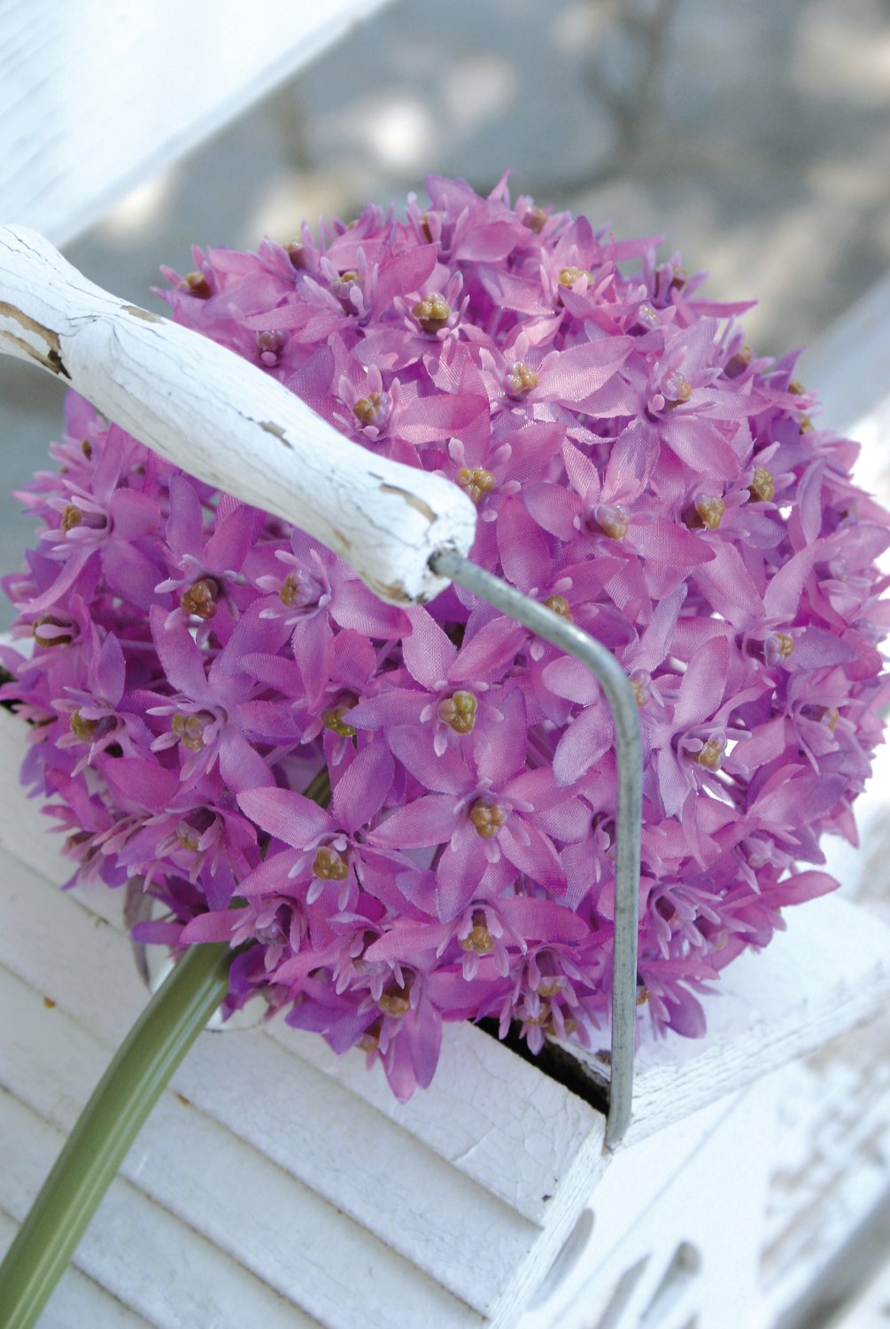 3527 222 a3 Искусственный лук, 80 см, темно-фиолетовый H-andreas  - Вид №1