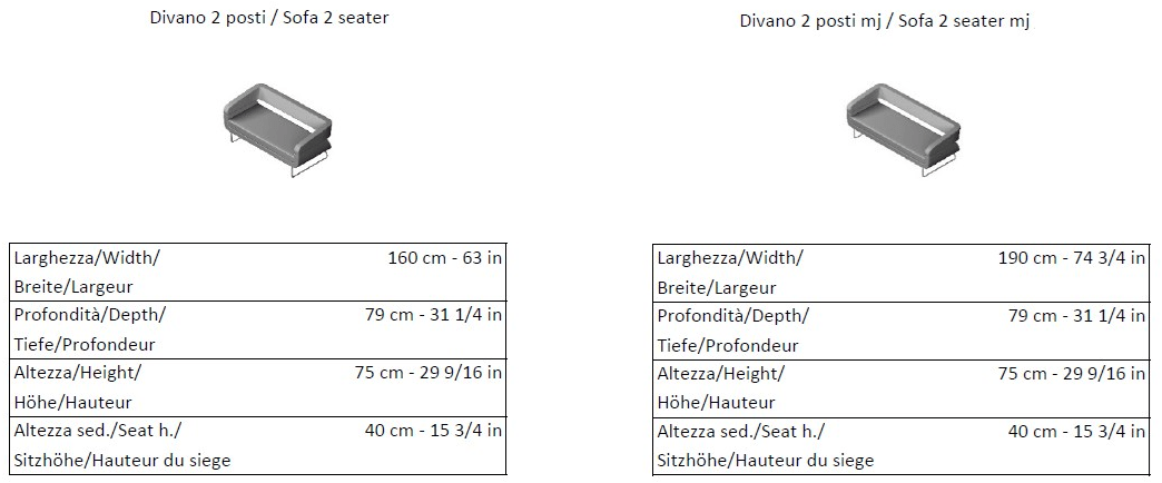 La Cividina 2-х местный диван контрактный Matrix sun-id-1461164 - Вид №3