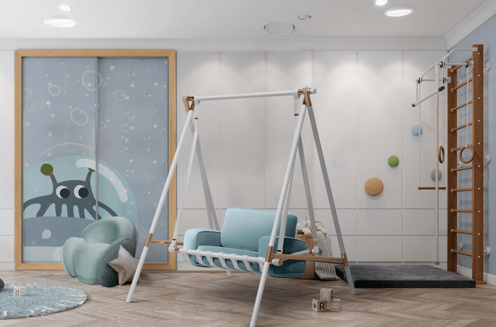 CIST112 Детское подвесное кресло Бубу Свинг Circu  - Вид №4