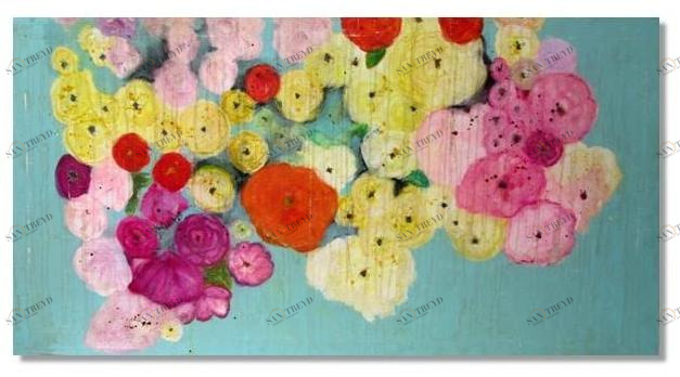 ICI ET LÀ Смешанная техника на холсте K. fabrizzi Kf30