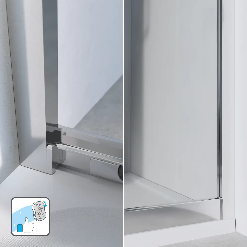 Комплект стекол для душевой ширмы Sensea Easy 80x80 см прозрачное стекло цвет профиля на выбор 88103662 STLM-2135993 - Вид №22