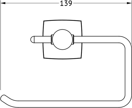 ESP 056 Держатель туалетной бумаги FBS Esperado - Вид №1