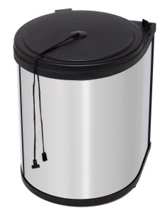 Ведро для мусора на дверцу шкафа Kappa 350/13 Black NAVAKO