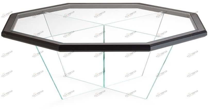 Prestige Восьмиугольный стеклянный журнальный столик для гостиной Gran duca Cvf089