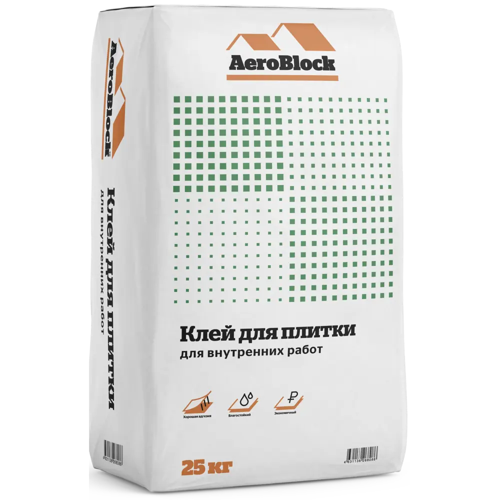 Клей для плитки AeroBlock для внутренних работ 25 кг 82823935 STLM-2193424