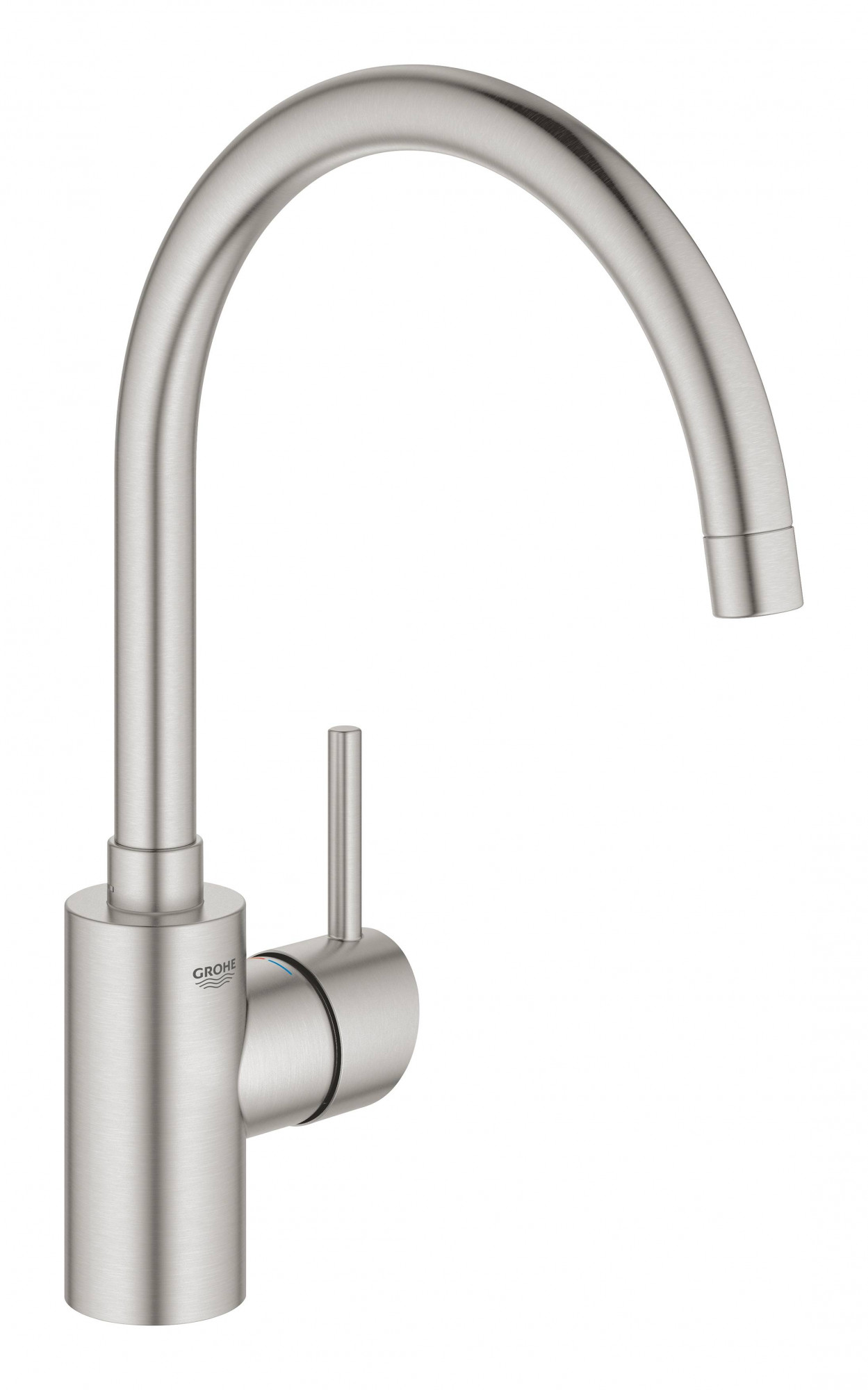 Смеситель для кухни GROHE Concetto New с высоким изливом, суперсталь (32661DC3)