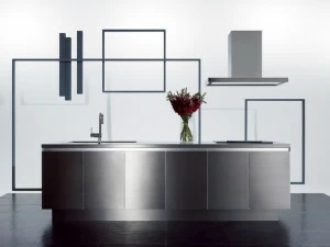 sanwacompany Кухня из нержавеющей стали без ручек