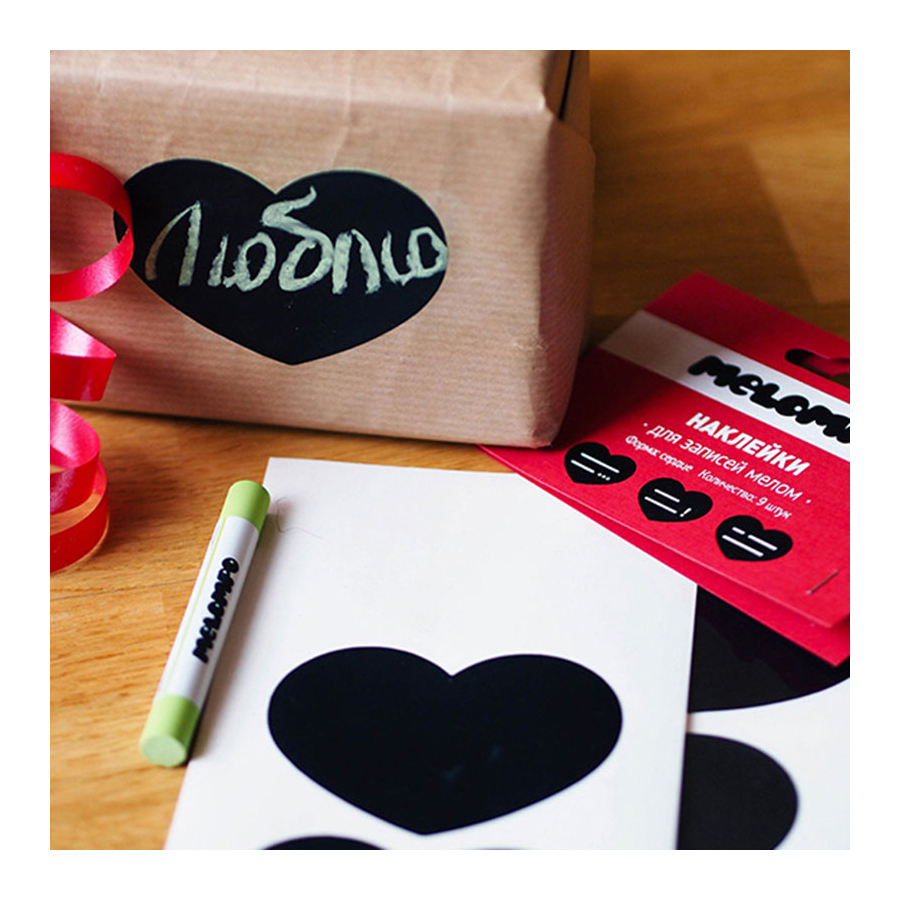 Mel19-18 Стикеры "сердце", 9 шт. Melompo  - Вид №3