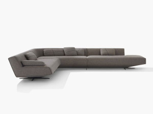 Угловой диван из ткани