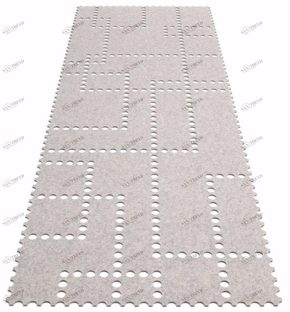 HEY-SIGN Однотонный войлочный коврик Stamp sun-id-1420721