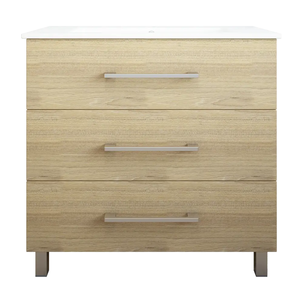 Тумба под раковину напольная Sanflor «Мадрид» 90x84 см цвет вяз STLM-2178654