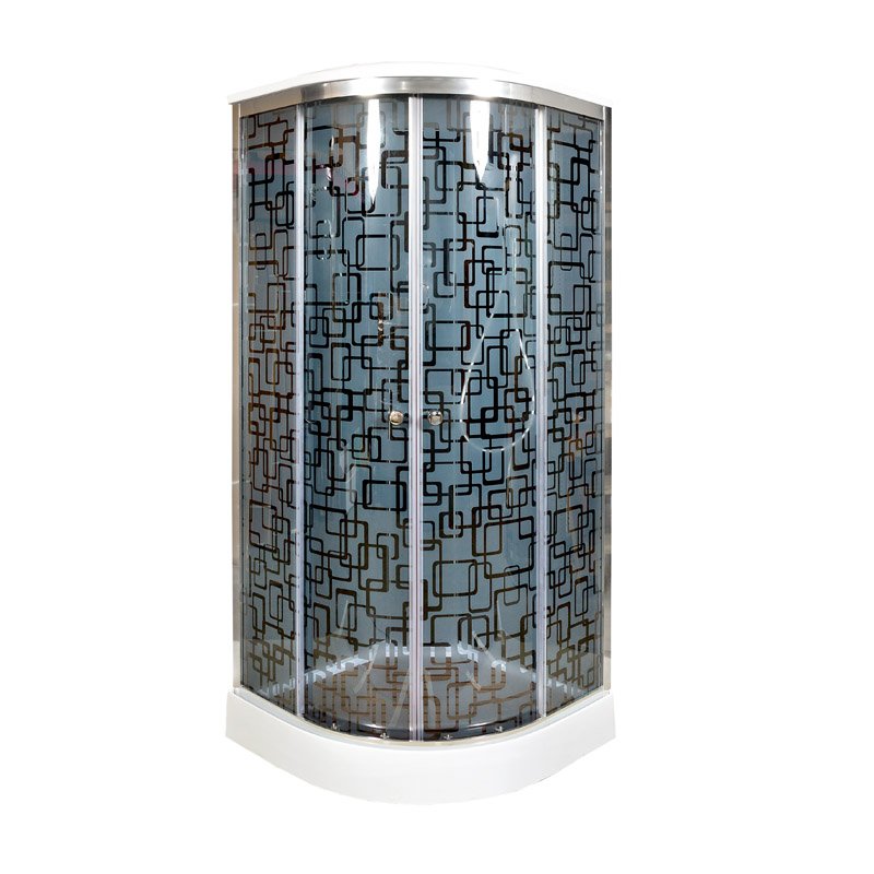 ЕМ1510 N LED Душевая кабина DETO Серия EM BМ1510 с гидромассажем BLACK - Вид №1