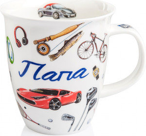 10600464 Dunoon Кружка Dunoon "Папа.Невис" 480мл Фарфор костяной