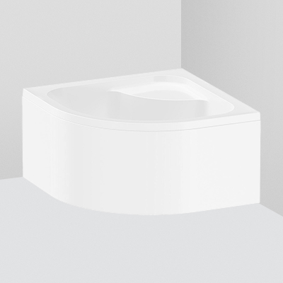 W90T-401A090W Deep душевой поддон 90х90 с сифоном белый AM.PM Gem