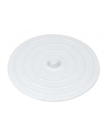 029800 001 00  Универсальный стопор для раковины из керамогранита, нержавеющей стали или синтетического материала, Д. 103 мм, белый, 5 шт. Valentin Белый  - Вид №1