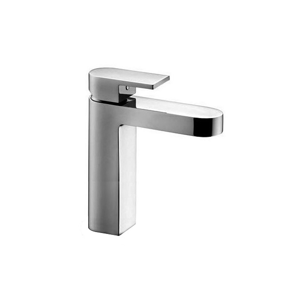 V004WF  Смеситель для раковины на 1 отверстиеh. 16,4 cm вылет 14 см ручка ограничитель потока воды до 5 л/мин при 3 бар подводка без донного клапана Fantini Rubinetti MARE