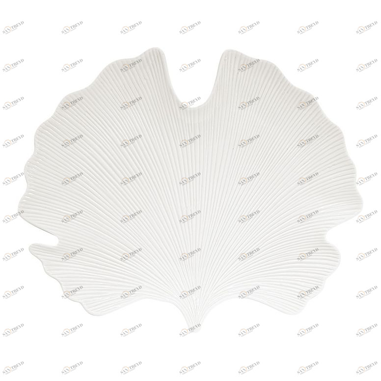 Блюдо фарфоровое сервировочное белое "Мадагаскар" EASY LIFE МАДАГАСКАР 00-3947037 Белый 