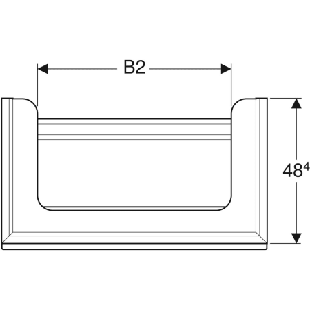 500.556.JI.1 Шкафчик для раковины Geberit Citterio, с одним выдвижным ящиком Geberit  - Вид №2