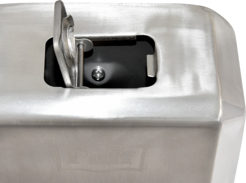 1402.139 Дозатор с ключом для жидкого мыла из нерж стали антивандальный 8715 PUFF  - Вид №3