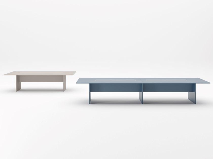 PROF Стол для переговоров из fenix-ntm® с системой управления кабелями Entry sun-id-1372938 - Вид №2