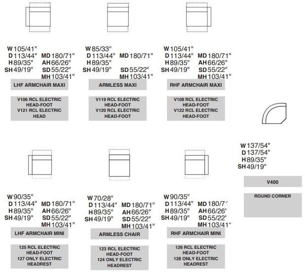 Rossini Sofas Угловой диван с откидной спинкой Ermes sun-id-1464027 - Вид №2