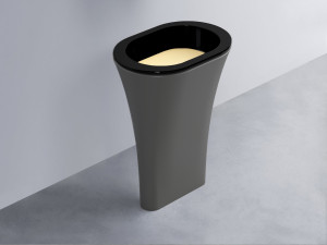 AMLA65-N+AMPILO-CN+AMCOLO-CM Раковина Amedeo Ovale отдельностоящая cielo Enjoy + Amedeo