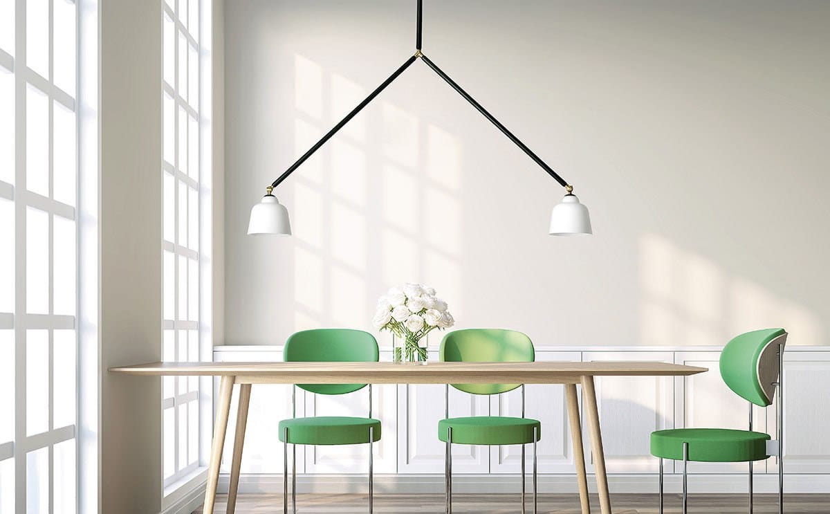 Потолочный светильник из металла и опалового стекла Miloox Neoretro ARCH-00000062 - Вид №4