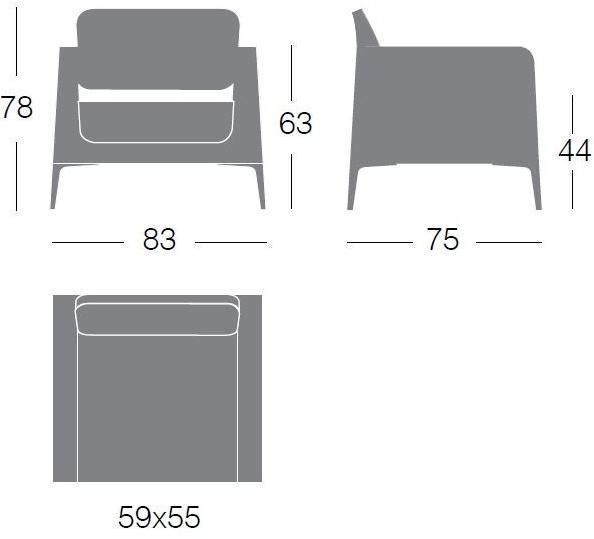 Segis Мягкое кресло с подлокотниками Alphabet I800 - Вид №4