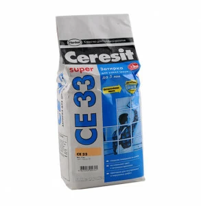Затирка №19 Super CE 33 желтая 2кг CERESIT