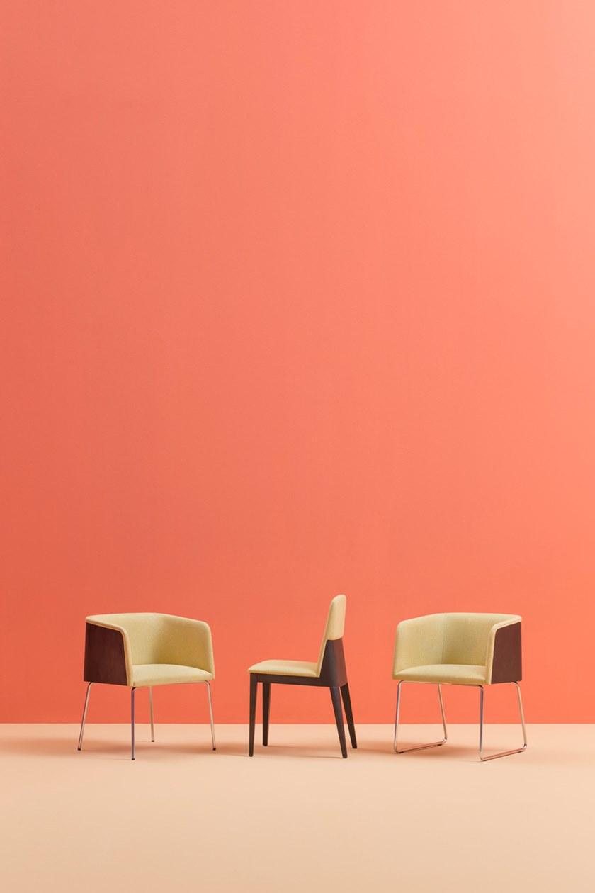 Pedrali Мягкое деревянное кресло Allure 735 - Вид №4