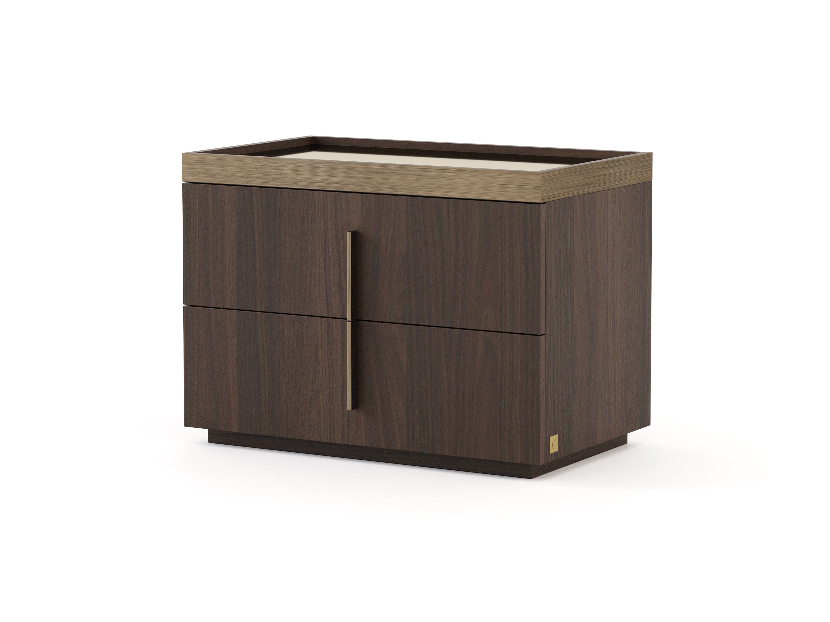 Прямоугольная прикроватная тумбочка из шпона с ящиками Stylish Club ARCH-00040121 - Вид №21