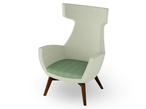 Тканевое кресло с подлокотниками