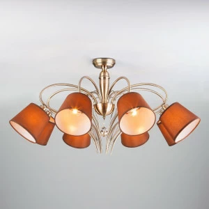 Потолочная люстра Eurosvet Lilly 60074/8 античная бронза EUROSVET ДИЗАЙНЕРСКИЕ, LILLY 220065 Коричневый