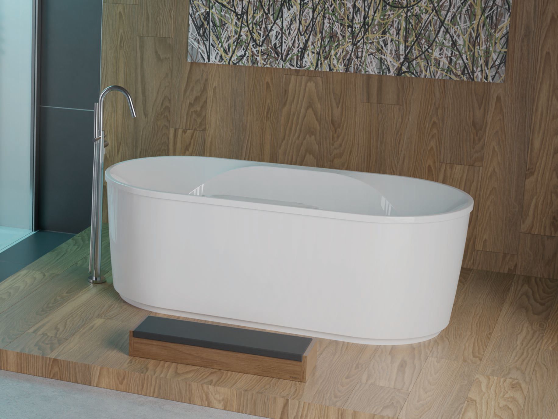 Акриловая овальная центральная ванна HOESCH Spectra ARCH-00017939