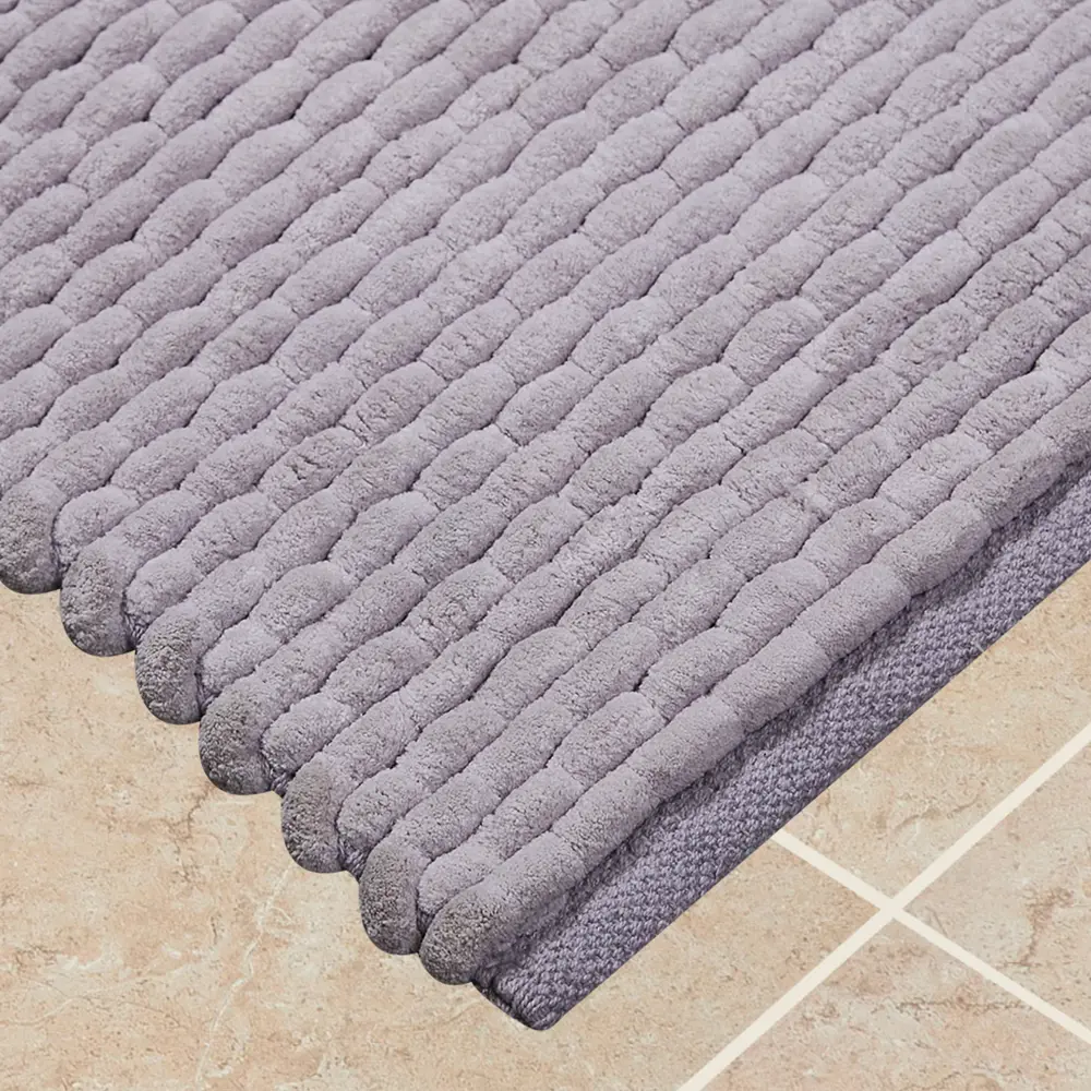 Коврик Inspire декоративный микрофибра FARIA 60x90 см цвет серый 85077890 STLM-2024091  - Вид №1