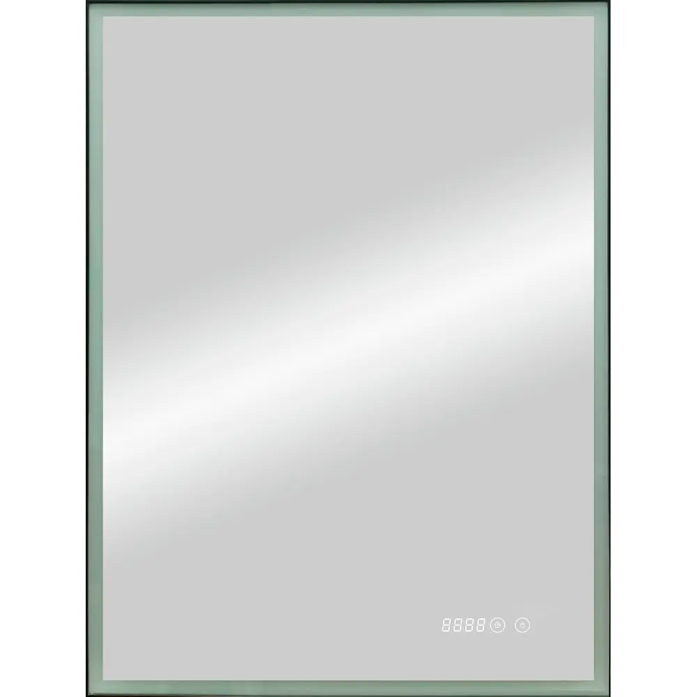 Зеркало Santreyd Stretto Black с LED-подсветкой и часами 60×80 см 82504945 Belt STLM-0028839 - Вид №3