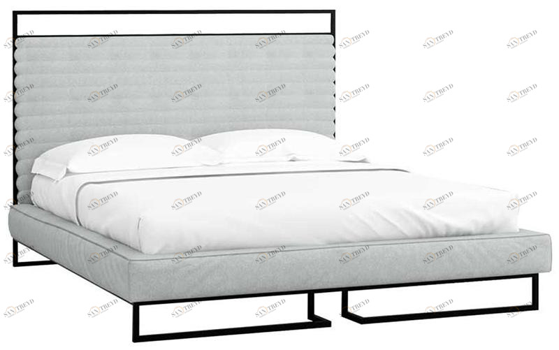 30668 Кровать с ортопедическим основанием и ящиком 1.4 Loft Грейс Стоун R-HOME 401720466h_Стоун