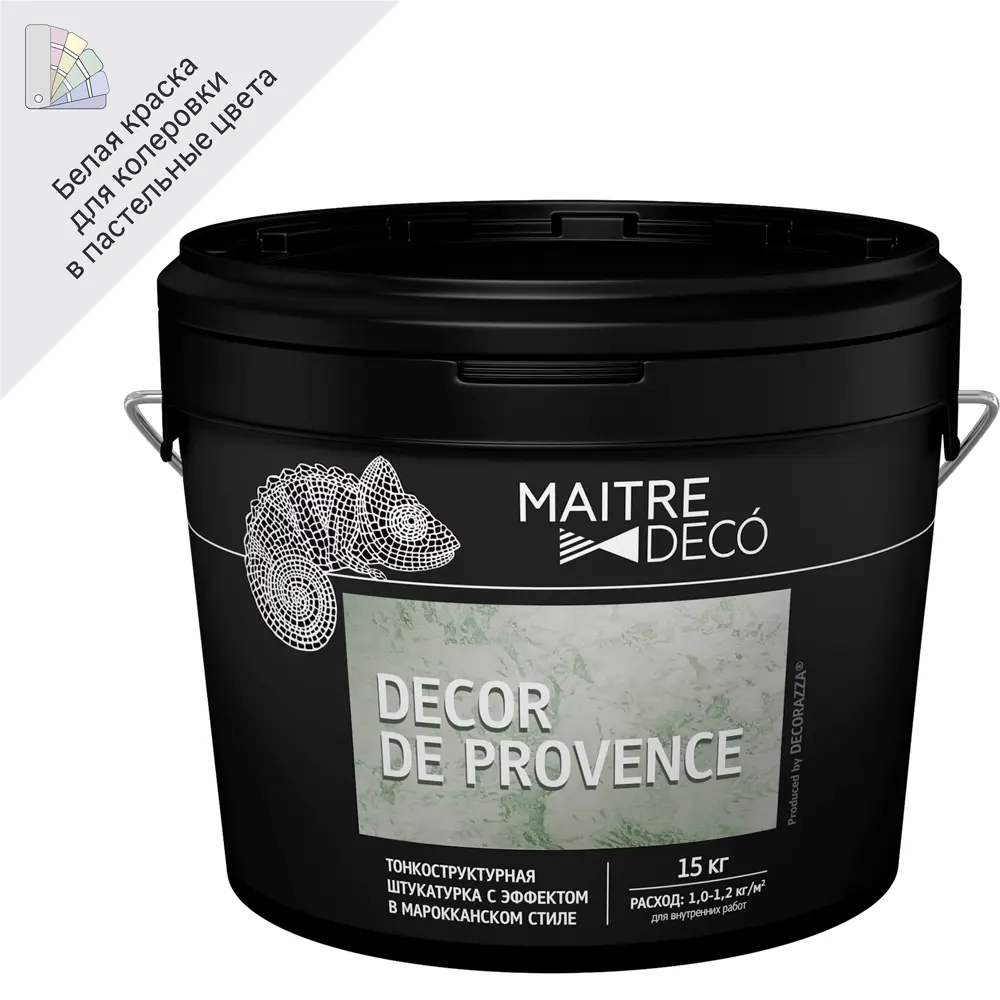 MAITRE DECO Декоративная штукатурка Decor de Provence для рельефных поверхностей 15 кг 82891090 STLM-0037584