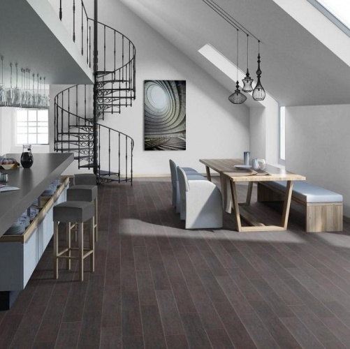 Виниловый ламинат Tarkett Lounge Bali Дуб с брашью (Текстурированная) 914,4х152,4/101,6 мм 1000901217 - Вид №3