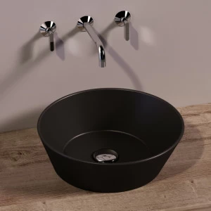 WA01NEROMATT Накладная раковина на столешницу  круглая Simas