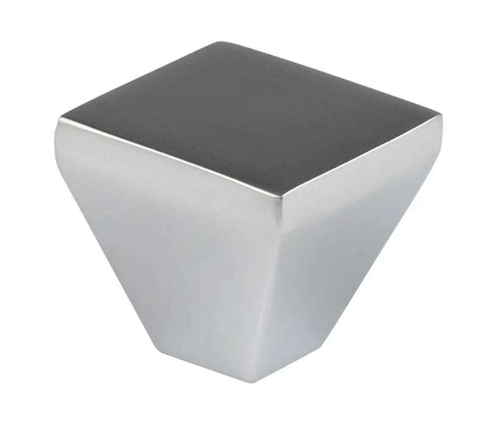 89314387 Ручка-кнопка мебельная Kerron 20x18 мм, цвет матовый хром STLM-1012822