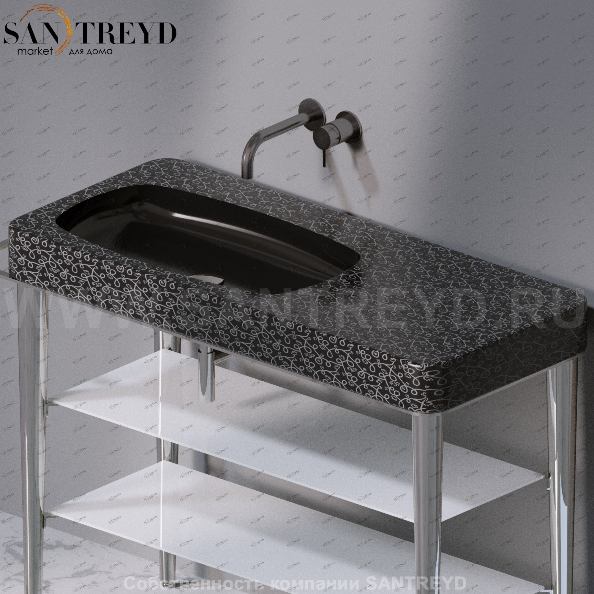 L130401 Накладная раковина на столешницу  прямоугольная A. e T. Italia FUSION AeT ITALIA